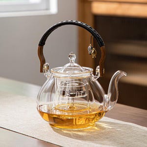 Borosilicate Glass Teapot with Infuser: Modern Gongfu Tea Set