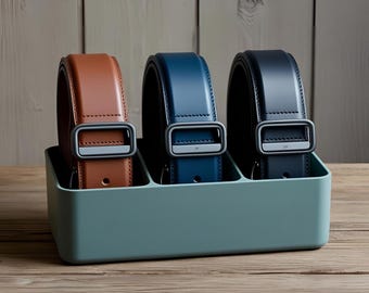 Belt Organizer – Modern 3D Printed Closet Storage for Belts up to 50mm