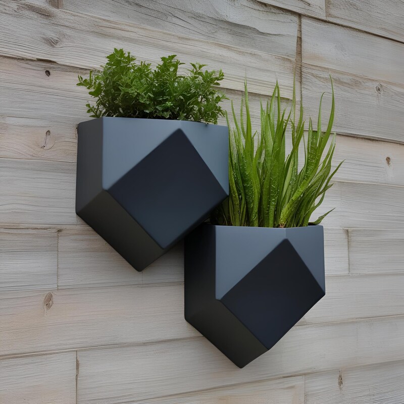 Geometric Wall Planter - Etsy