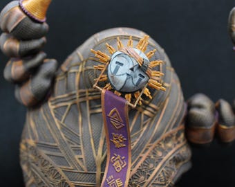 Estatua de Esquie de 30 cm – Figura de resina pintada a mano (Expedición Claroscuro 33)