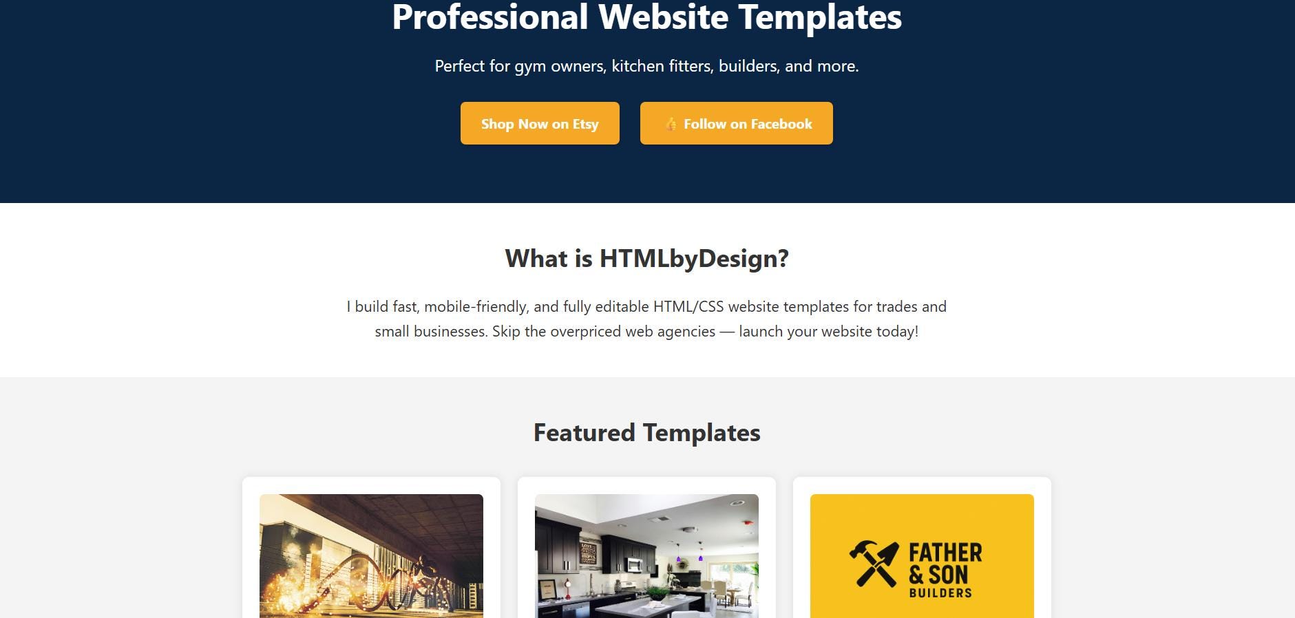 Editable HTML CSS Website Template: 5-page Business Site (digital ...