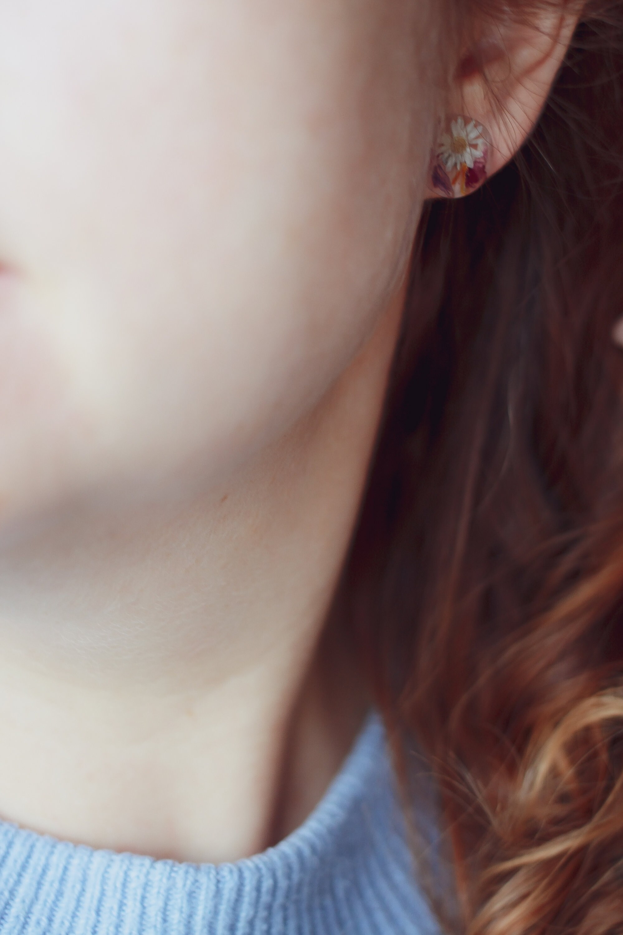 Resin Flower Stud Earrings For Women – Multi-Color, Screw Back, Wedding & Party Jewelry Gift