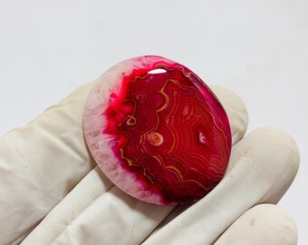 Bel Agate Cabochon – Amazing Dyed Designer Agate Stone – Unique Pattern Loose Gemstone – Jewelry Making Cab – Collectible Healing
