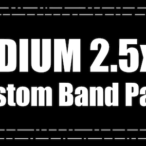 Medium 2.5x5 Band Patch - Handmade Sew on Patch