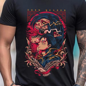 Eren Yeager Power Anime Shirt, Vibrant Eren Yeager Sweatshirt,Unique Eren Shirt,Eren Yeager Tee, Attack On Titan Unisex T-shirt, Otaku Shirt