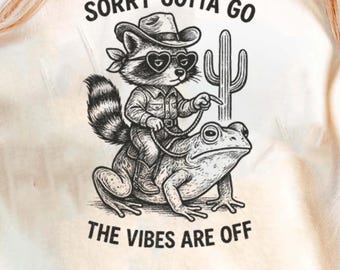 Funny Retro Frog T-Shirt: Sorry Gotta Go Graphic Tee