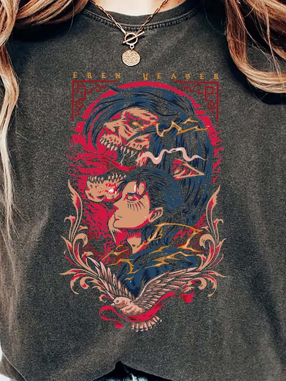 Eren Yeager Power Anime Shirt, Attack On Titan Unisex T-shirt