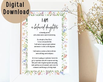 Póster del tema de las Mujeres Jóvenes SUD 2025 / Descarga digital / Arte mural SUD imprimible