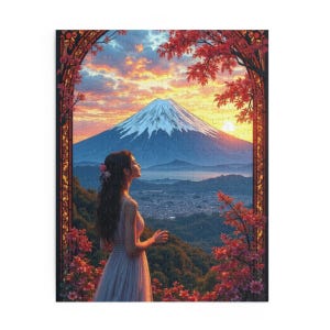 Scenic Mountain Puzzle - Tranquil Evening Vibes, 120, 252, 500-Piece, Ideal for Family Game Night, Gift for Nature Lovers, Meditation