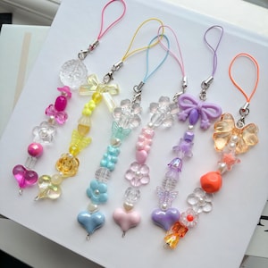 Cute phone charms, Colourful charms, Phone, accessory, Gifts for her, Gift ideas