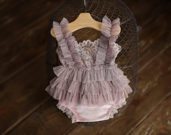 Newborn baby girls romper & Headband,Newborn photo outfit girl,Newborn Outfit,Newborn Photography Props,Newborn Photo Prop,Pregnancy gift