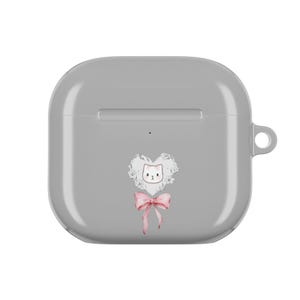 Cute Cat Design AirPod Case, Kawaii AirPods Cover, Animal Lover Gift, Pet Accessories, Fun Tech Accessory