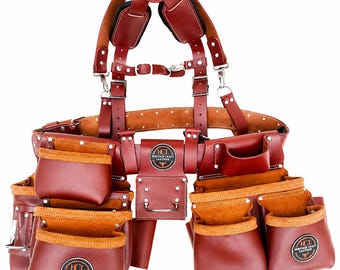 Leather Tool Belt Pouch – Handmade Utility Organizer for Work & Trades