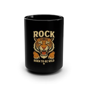 Rock Tiger Graphic T-Shirt: Fierce Music Lover Tee
