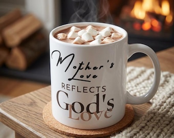 Christian Mother's Love Mug | Reflects God's Grace, Faith Coffee Cup