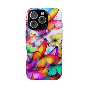 Butterfly Phone Case: Vibrant Floral Design, Impact Resistant