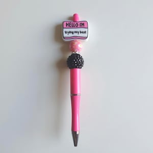 Unique beaded pen