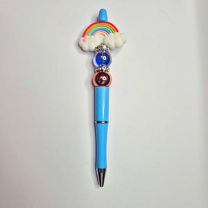 Unique beaded pen - Rainbow