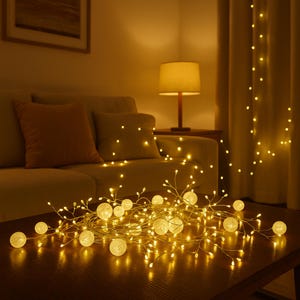 Crackling Crystal LED Fairy Lights: Romantic Home & Wedding Decor