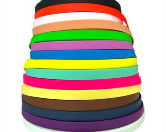 Waterproof PVC Coated Polyester Webbing - 20mm, 34 Colors