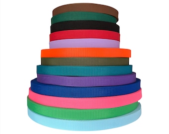 Cinta de cincha de 25 mm - Varios colores y longitudes - Collares para perros, manualidades, tapicería, bolsos, cinturones, correas para perros
