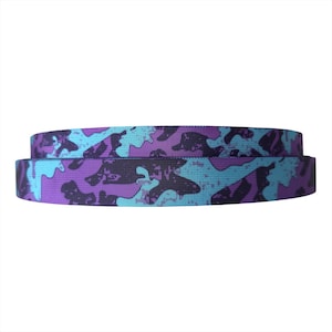 Camouflage Polypropylene Webbing | Purple Blue Black | 25mm & 38mm wide | Durable strap webbing | Dog Collars, Harnesses, Bags and crafts