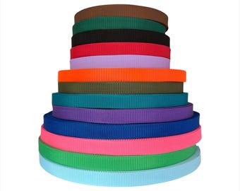 1" singelband - 50 yards - verschillende kleuren - omsnoering