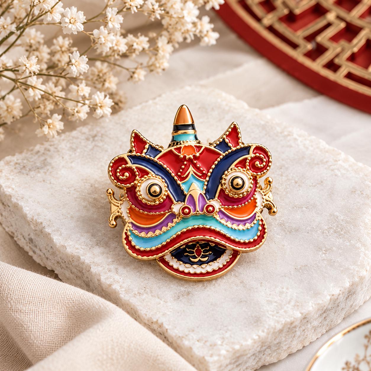 Chinese Dragon Brooch - Etsy