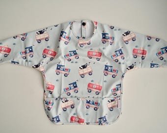 Long Sleeve Baby Bib – Little Explorer, Waterproof Toddler Apron