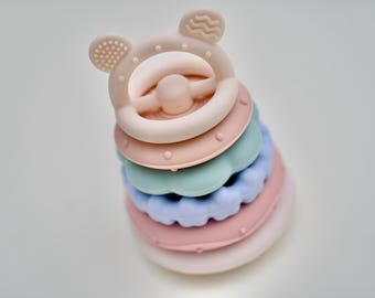 Baby Stacking Ring | BPA-Free | Montessori Toddler Toy for Sensory & Fine Motor Skills