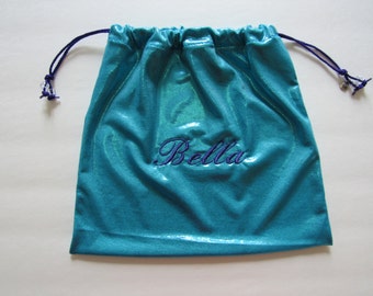 name Bella already on this one! Personalized GYMNASTICS GRIP BAG & charm match to your team leotard or warm-up Gymnast Birthday gift present