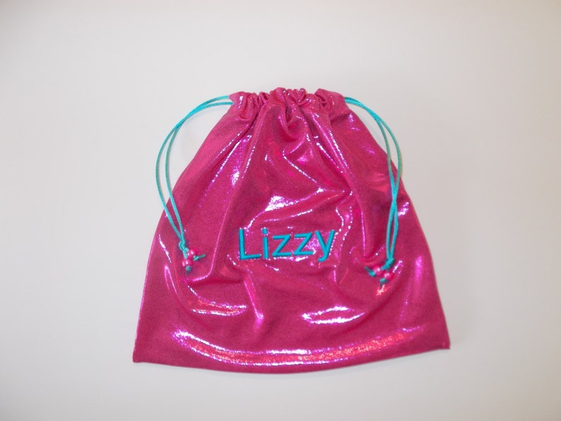 Monogram Custom Girls GYMNASTICS GRIP BAG W/ Drawstring Pull Etsy
