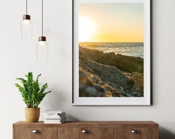 Sunset Surfers Coastal Print: Strands Beach, Southern California