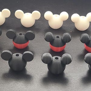 Conjunto de 2 puxadores para persianas ou luminárias inspirados no Mickey | Vários estilos e cores