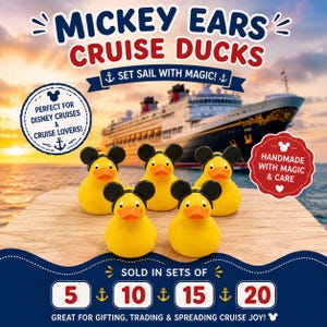 Paperelle Disney Cruise - Paperella con orecchie di Topolino per regali di polvere di fata, tradizione DCL