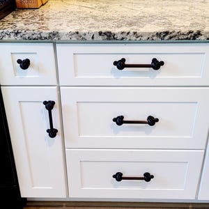 Mickey & Minnie Inspired Drawer Pull, Cabinet Handles in 3", 4", 5" Lengths
