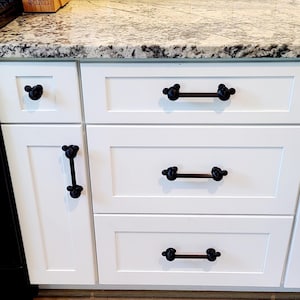 Mickey/Minnie - Inspired Drawer/Cabinet pull handles 3", 4", 5" lengths, Horizontal or Vertical Pull options