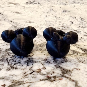 Set of 2 Mickey-Inspired Drawer/Cabinet knobs | Multiple Styles available