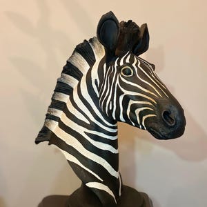 Hand-Painted Zebra Figurine - Unique Safari Decor