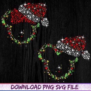 Mickey Head christmas SVG png,Mickey Head png,Mickey Head Sublimation Print,Sublimation Print,christmas SVG File,Cricut File,mouse Head