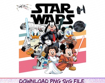 Retro Mouse & Friends Star War Png, May the 4th Be With You Png, Family Vacation Png, Cartoon All Character, Best Day Ever Png, Vacay Mode