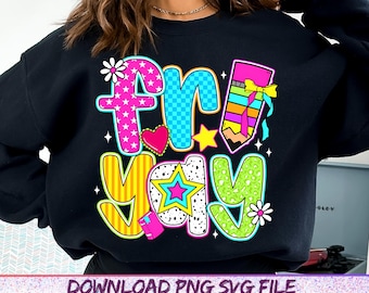Happy Friyay Png, Preppy Teacher Png, Retro Teacher Life png, Funny School Teacher, Teacher Appreciation Png, Coquette Teacher Pencil