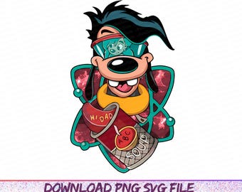 Retro 90s Disney Vintage A Goofy Movie Characters Png, Goofy Max Roxanne Powerline Png, WDW Matching Family Png, Magic Kingdom Png