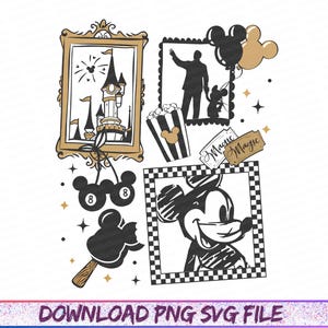 Disney Mickey Png, Vintage Mickey Png, Disney Mouse Png, Disney Family Trip Png, Disney Vacation Png, Disneyworld Png