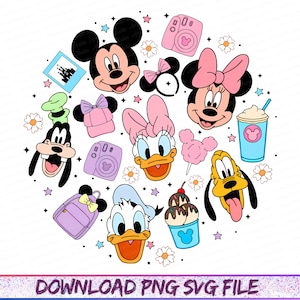 Magical Pastel Park Snacks PNG, Happiest Place On Earth Svg, Magical Castle Svg, Mouse Castle Png, Family Vacation, Magical Kingdom Svg