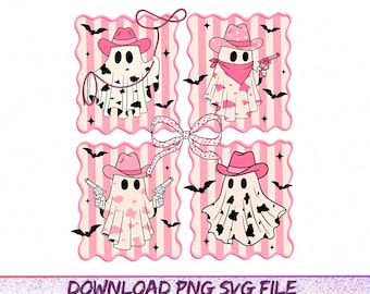 Pink Cowboy Ghost Png, Preppy Western Halloween Png, Spooky Ghost png, Cowgirl Ghost Fall Png, Halloween Cowgirl Ghosts Png, Howdy Halloween