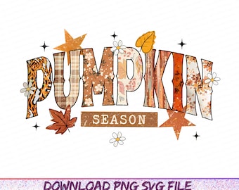 Pumpkin Season PNG, Retro Halloween PNG, Preppy Pumpkin Bow Png, Halloween Shirt Png, Trendy Fall Pumpkins, Spooky Season Png