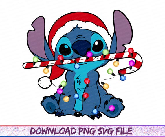 クリスマス スティッチ SVG、スティッチ クリスマス ライト SVG