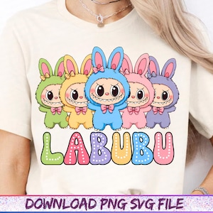 Cute Doll Character T-Shirt png, Trending Pink Cartoon Character Design, Gift for Kids,Cute kawaii Monster Sublimation Png,Funny Cartoon Png