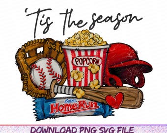 Retro Baseball Tis The Season Png, Baseball Sublimation Design, Retro Baseball Png, Baseball Vibes, Game Day Baseball png, Digital Download